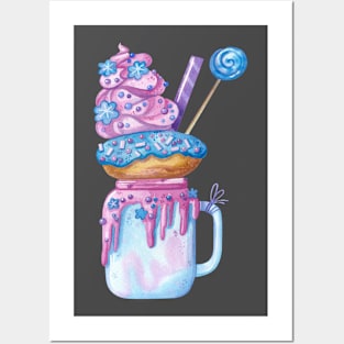 Ice cream dessert Posters and Art
